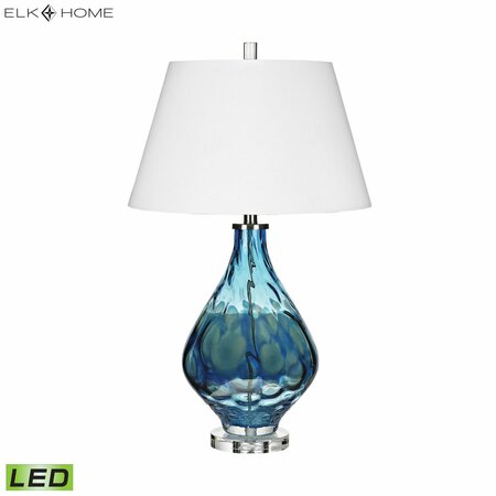 Elk Signature Gush 29'' High 1-Light Table Lamp - Blue - Includes LED Bulb D3060-LED